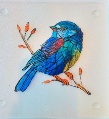 Glass Art Cutting Board